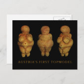 オーストリア初のトップモデル ポストカード (正面/裏面)