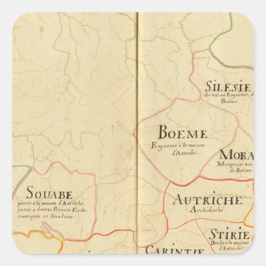 オーストリア及びチェコ スクエアシール (正面)