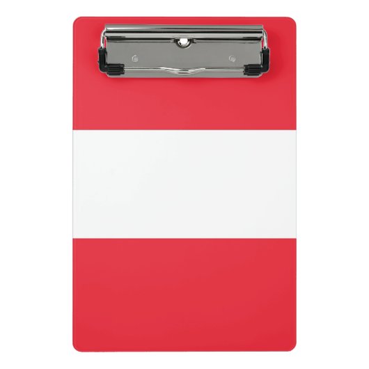 オーストリア国旗が付いたミニクリップボード ミニクリップボード (正面)