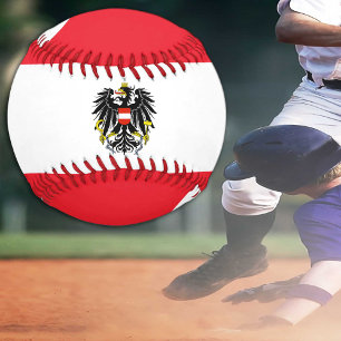 オーストリア国旗とオーストリアのスポーツ/野球ボール 野球ボール