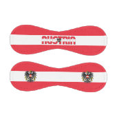 オーストリア国旗とコート・オブ・アームズ愛国野球 野球ボール (パネル)