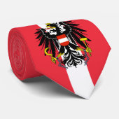 オーストリア国旗とビジネスオーストリア、旅行/スポーツ ネクタイ (ロール)