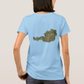オーストリア国旗と地図dk Tシャツ (裏面)