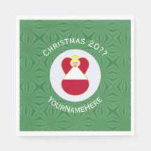 オーストリア国旗のエンジェルクリスマスパーソナライズされた