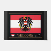 オーストリア国旗のスポーツ/ようこそ ドアマット (正面)