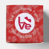 オーストリア国旗のハート赤の愛 フェイバーボックス (上部)