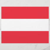 オーストリア国旗のフライヤー チラシ (裏面)