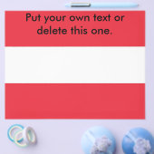 オーストリア国旗のフライヤー チラシ (シングル)