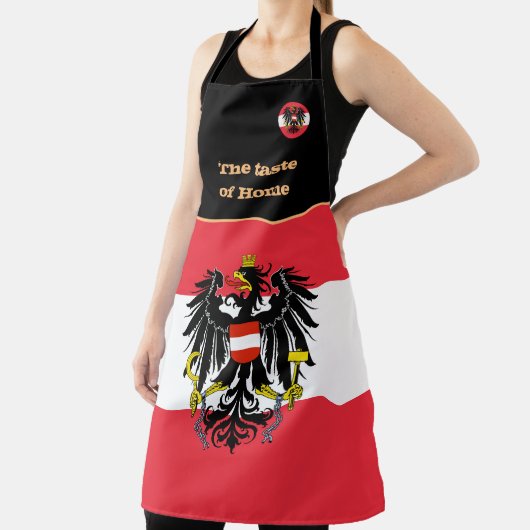 オーストリア国旗の味/料理 エプロン (インサイチュ)