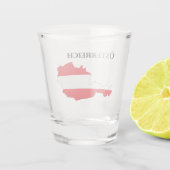 オーストリア国旗の地図 ショットグラス (裏面)