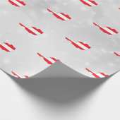 オーストリア国旗の地図 ラッピングペーパー (角)