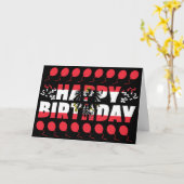 オーストリア国旗の愛国的誕生日 カード (黄色い花)