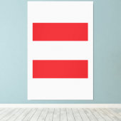 オーストリア国旗の紋章 キャンバスプリント (インサイチュ (ウッドフロア))