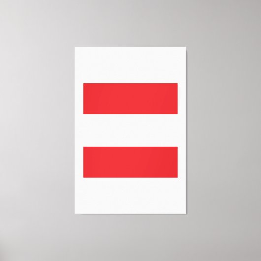 オーストリア国旗の紋章 キャンバスプリント (正面)