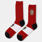 オーストリア国旗の紋章 ソックス (左)