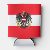 オーストリア国旗の紋章 缶クーラー (正面)
