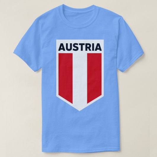 オーストリア国旗の紋章 Tシャツ (デザイン正面)