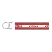 オーストリア国旗の色リストキーチェーンのウィーンシティ リストバンドキーホルダー (鍵左)