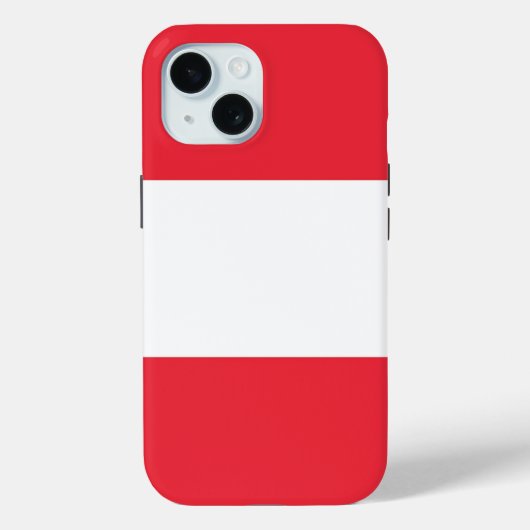 オーストリア国旗のApple iPhone 15 Case-Mate iPhoneケース (裏面)