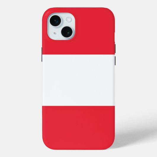 オーストリア国旗のApple iPhone 15 Plusケース Case-Mate iPhoneケース (裏面)