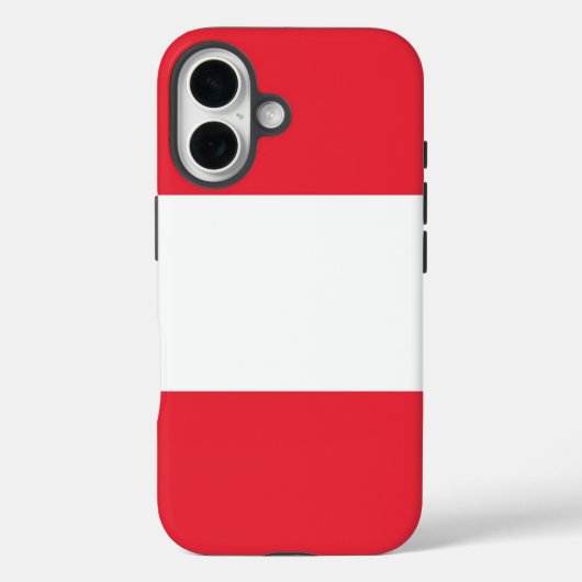 オーストリア国旗のApple iPhone 16 Case-Mate iPhoneケース (裏面)