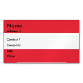 オーストリア国旗を持つ名刺マグネット マグネット名刺 (正面)
