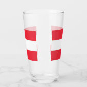 オーストリア国旗を持つ愛国的なガラス杯 タンブラーグラス (左)