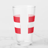 オーストリア国旗を持つ愛国的なガラス杯 タンブラーグラス (右)