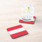 オーストリア国旗を持つ懸命プラスチックのコースター コースター (右側)