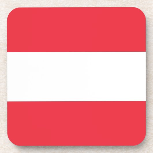 オーストリア国旗を持つ懸命プラスチックのコースター コースター (正面)