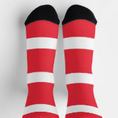 オーストリア国旗を持つ男性クルーのソックス。 ソックス (上部)