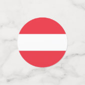 オーストリア国旗を持つ表紙吹雪 コンフェッティ (スモール正面)