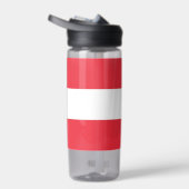 オーストリア国旗を掲げたウォーターボトル ウォーターボトル (右面)