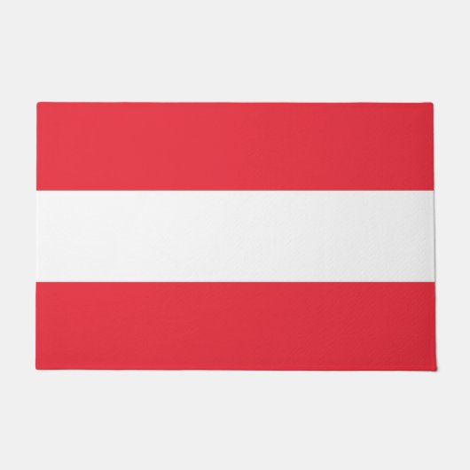 オーストリア国旗を掲げたドアマット ドアマット (正面)