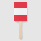 オーストリア国旗を掲げたハンドファンのセット ハンドファン (裏面)