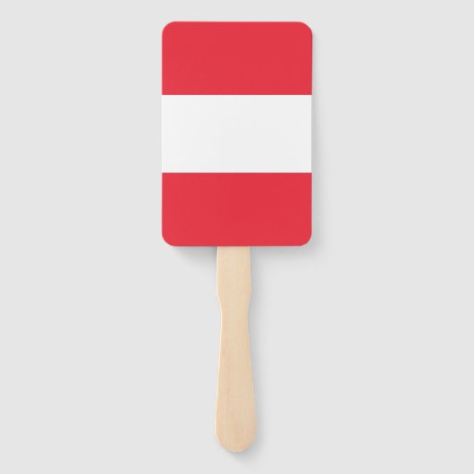 オーストリア国旗を掲げたハンドファンのセット ハンドファン (裏面)