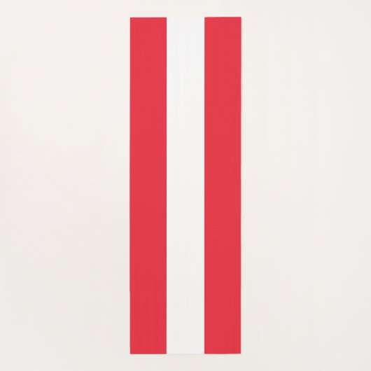 オーストリア国旗を掲げた愛国的ヨガマット ヨガマット (裏面)