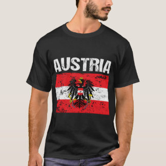 オーストリア国旗オーストリアウィーンイーグルT Tシャツ