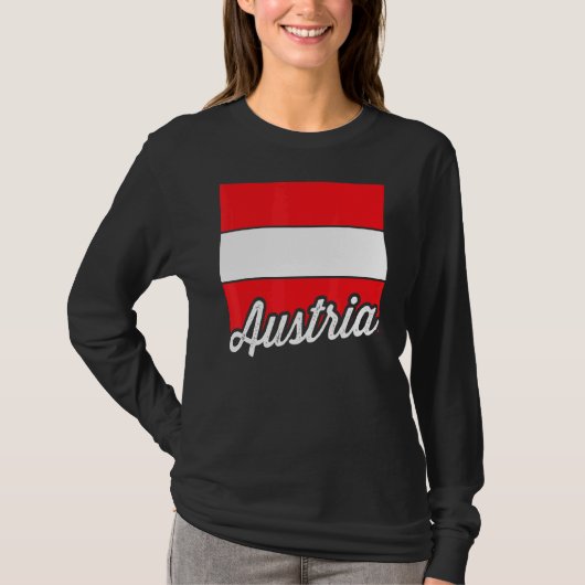 オーストリア国旗オーストリア国旗 Tシャツ (正面)