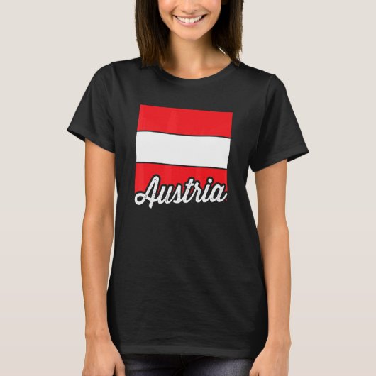 オーストリア国旗オーストリア国旗 Tシャツ (正面)