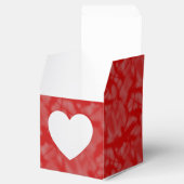 オーストリア国旗ハート LOVE 赤 個人用テキスト フェイバーボックス (オープン)
