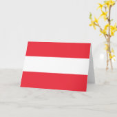 オーストリア国旗(オーストリア)カード カード (黄色い花)