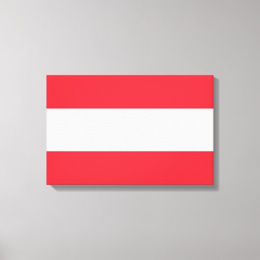 オーストリア国旗（オーストリア）キャンバス印刷 キャンバスプリント (正面)