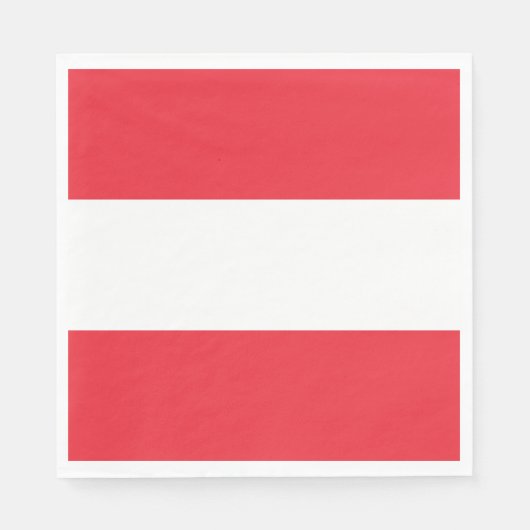 オーストリア国旗（オーストリア） スタンダードランチョンナプキン (正面)