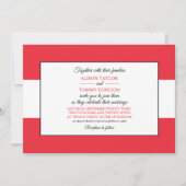 オーストリア国旗、オーストリ結婚ア国旗 招待状 (正面)