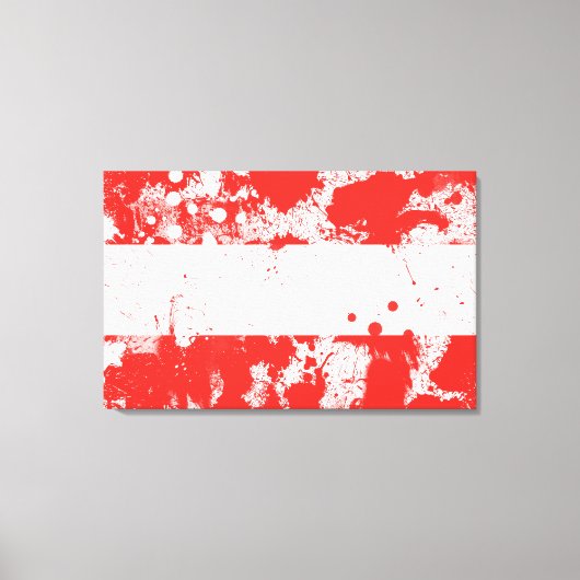 オーストリア国旗 キャンバスプリント (正面)