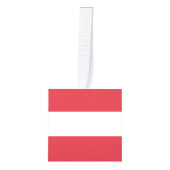 オーストリア国旗 キューブオーナメント (正面)