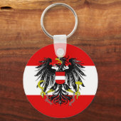 オーストリア国旗 キーホルダー (正面)