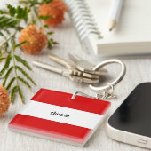 オーストリア国旗 キーホルダー (正面右)