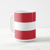 オーストリア国旗 コーヒーマグカップ (正面左)